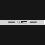 Pas na szybę AVISA WRC carbon biały / nadruk czarny