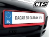Ramka na tablicę rejestracyjną - DACAR 3D Carbon Red