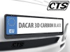 Ramka na tablicę rejestracyjną - DACAR 3D Carbon Black