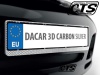 Ramka na tablicę rejestracyjną - DACAR 3D Carbon Silver