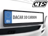Ramka na tablicę rejestracyjną - DACAR 3D Carbon