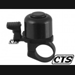 Dzwonek rowerowy czarny ALU/PVC