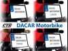 Ramka na tablicę rejestracyjną - DACAR Motorbike Czarna