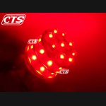 Żarówki diodowe BAY15D 27 LED CZERWONE DWUWŁÓKNOWE (2szt)