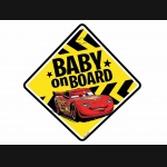 TABLICZKA BABY ON BOARD CARS (na przyssawkę)