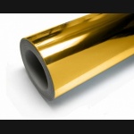 Folia złoty chrom / gold chrome 152cm - klej kanalikowy (mb)
