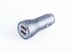 Ładowarka MYWAY 12/24V QC3.0 2x USB Auto-ID max 4.2A + kabel z zespoloną wtyczką microUSB + Lightning 