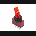 Włącznik / wyłącznik / przełącznik elektryczny ASW-14D czerwony