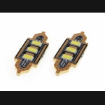 Żarówka rurkowa SV8.5 12V 36mm 3xSMD5730 LED Festoon biała AMIO (2szt.)