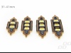 Żarówka rurkowa SV8.5 12V 36mm 3xSMD5730 LED Festoon biała AMIO (2szt.)