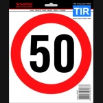 Naklejka AVISA - ograniczenie prędkości 50 TIR