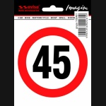Naklejka AVISA - ograniczenie prędkości 45