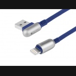 Kabel Apple Lightning 120cm mikrofibrowy dwustronne kątowe USB MYWAY