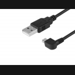Kabel USB > mini USB 120cm tworzywo złącze kątowe