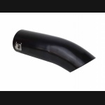 Końcówka tłumika zagięta skos 60mm BLACK