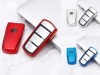 Silikonowe etui / pokrowiec na kluczyk VW PASSAT B6 TPU CHROM RED