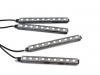 Oświetlenie wnętrza samochodu RGB 4x9LED + Bluetooth