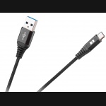 Kabel USB > USB-C 200cm TPE + nylon REBEL czarny