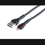 Kabel USB > LIGHTING 200cm mikfofibrowy z podświetleniem MYWAY