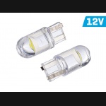 Żarówka W5W T10 12V 1x F10 LED całoszklana biała VISION (2szt.)