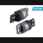 Żarówka W21/5W T20Q 12V/24V 6xLED SMD3020 CANBUS NONPOLAR biała VISION (2szt.)
