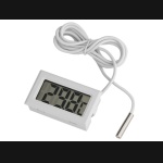 Termometr elektroniczny precyzyjny z sondą (biały)