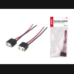 Złącze elektryczne / gniazdo do żarówki H7 proste (ceramiczne) 2szt.