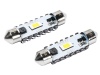 Żarówka rurkowa SV8.5 12V/24V 41mm 1xSMD3570 Festoon CANBUS biała VISION (2szt.)