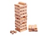 Klocki jenga drewniana wieża gra edukacyjna 54szt + kostki