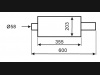 Tłumik WM OWAL SKOS 117x85