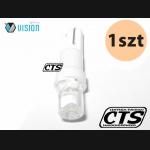 Żarówka R5 / T5 LED na wcisk do zegarów biała (1szt)