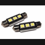 Żarówka rurkowa SV8.5 12V 42mm 3LED SMD5050 biała 2szt