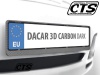 Ramka na tablicę rejestracyjną - DACAR 3D Carbon Dark