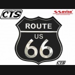 Naklejka AVISA - EMBLEMAT / TARCZA - ROUTE 66 (czarna)