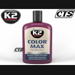 K2 COLOR MAX koloryzujący wosk nabłyszczający - Bordowy 200ml