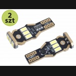 Żarówka W16W T15 12V 9 SMD5730 LED CANBUS nonpolar biała (2szt.)