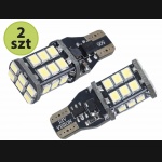 Żarówka W16W T15 12V 16 SMD3528 LED CANBUS nonpolar biała (2szt.)