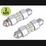 Żarówka rurkowa SV8.5 12V 39mm 24 SMD3014 LED CANBUS biała (2szt)