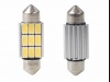 Żarówka rurkowa SV8.5 12V 36mm 9xSMD5630 LED CANBUS biała M-TECH PLATINUM (2szt.)