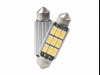 Żarówka rurkowa SV8.5 12V 41mm 9xSMD5630 LED CANBUS biała ciepła M-TECH PLATINUM (1szt.)