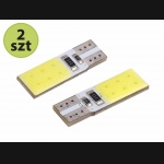 Żarówka W5W T10 12V 2xCOB LED CANBUS biała VISION (2szt.)