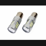 Żarówka BA15S 12V/24V 24x3030 SMD LED CANBUS biała AMIO (2szt.)