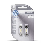 Żarówka rurkowa SV8.5 12V 36mm 3xSMD2835 LED biała M-TECH (2szt.)