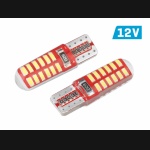 Żarówka W5W T10 12V 24xLED SMD3014 CANBUS silikon biała VISION (2szt.)