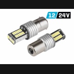 Żarówka BA15S 12V/24V 30xSMD4014 LED CANBUS biała VISION (2szt.)