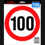 Naklejka AVISA - ograniczenie prędkości 100 TIR