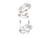 Ładowarka motocyklowa USB 12/24V 2400mA USB FIX PLUG