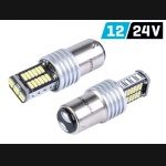 Żarówka BAY15D 12V/24V 30x4014 SMD LED CANBUS biała VISION (2szt.)