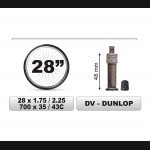 DĘTKA ROWEROWA  rozmiar 28 x 1,75 / 2,25 DV - DUNLOP