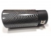 Końcówka tłumika 38-52mm owalna 86/65mm CARBON AMIO